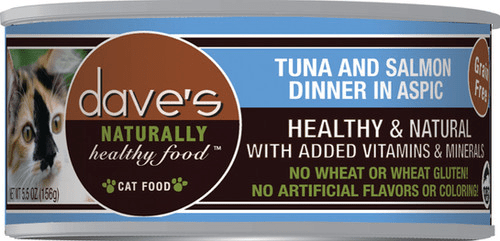 Dave's Naturally Healthy Grain Free Tuna & Salmon Dinner In Aspic